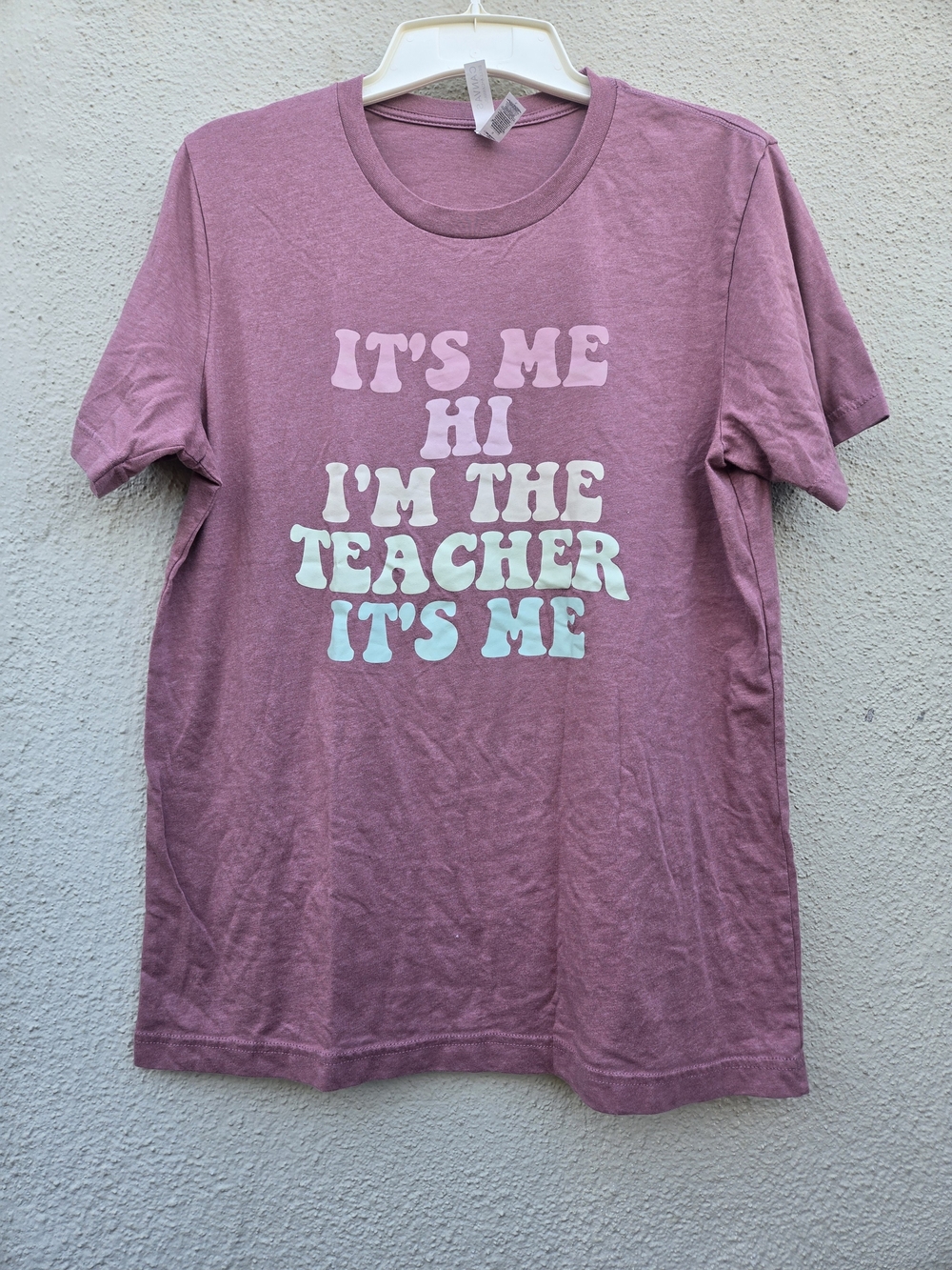 Bella Canvas Mauve Short Sleeve Tee with Pastel Graphic